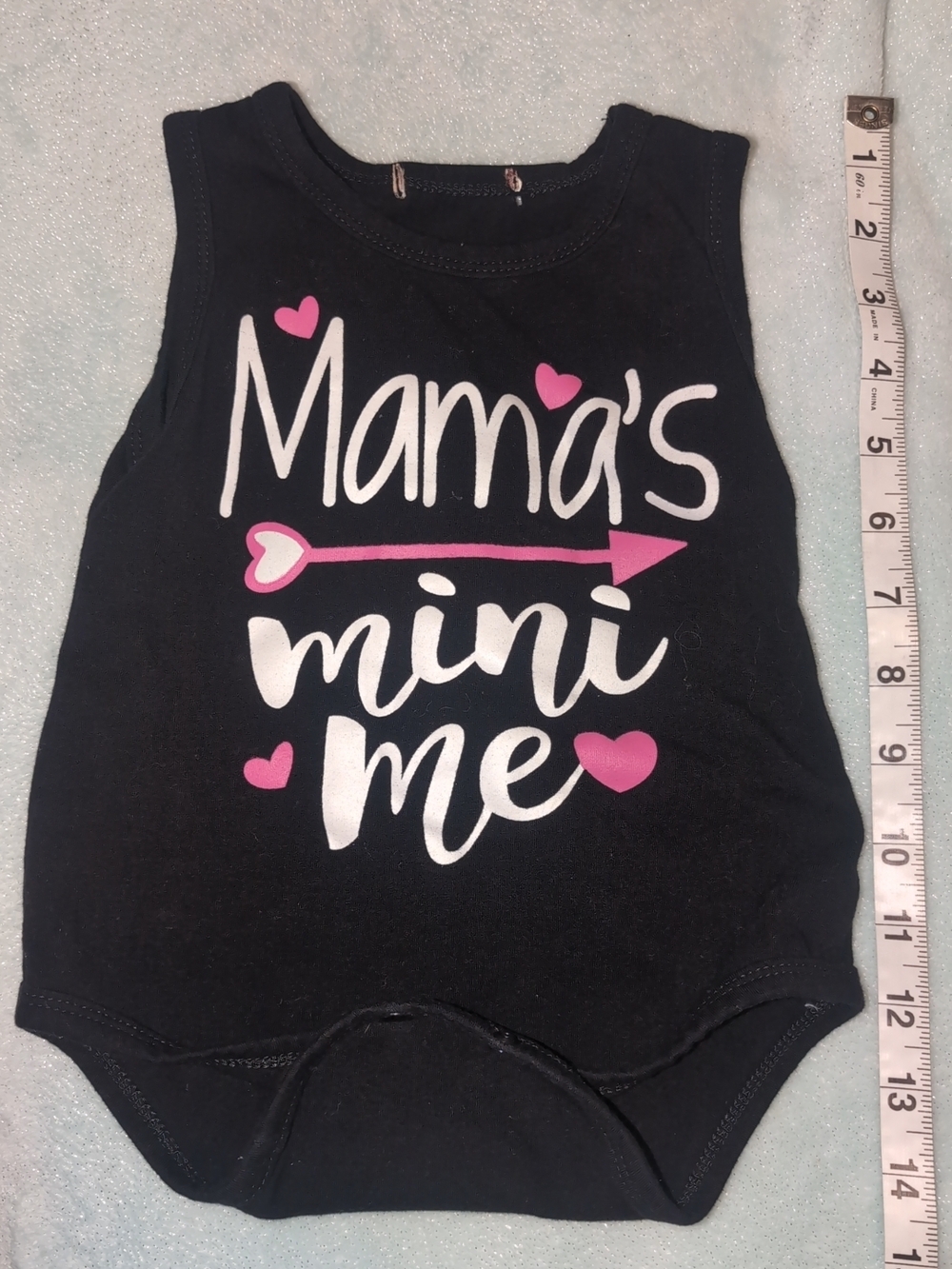 Mama's Mini Me Black Baby Tank Bodysuit💕